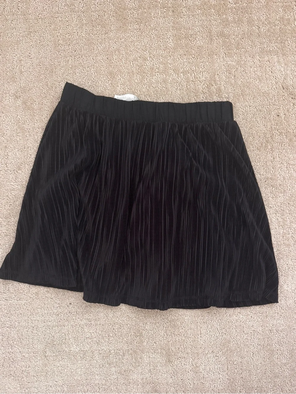 ALO Yoga Micro Plisse Tennis Skirt Black